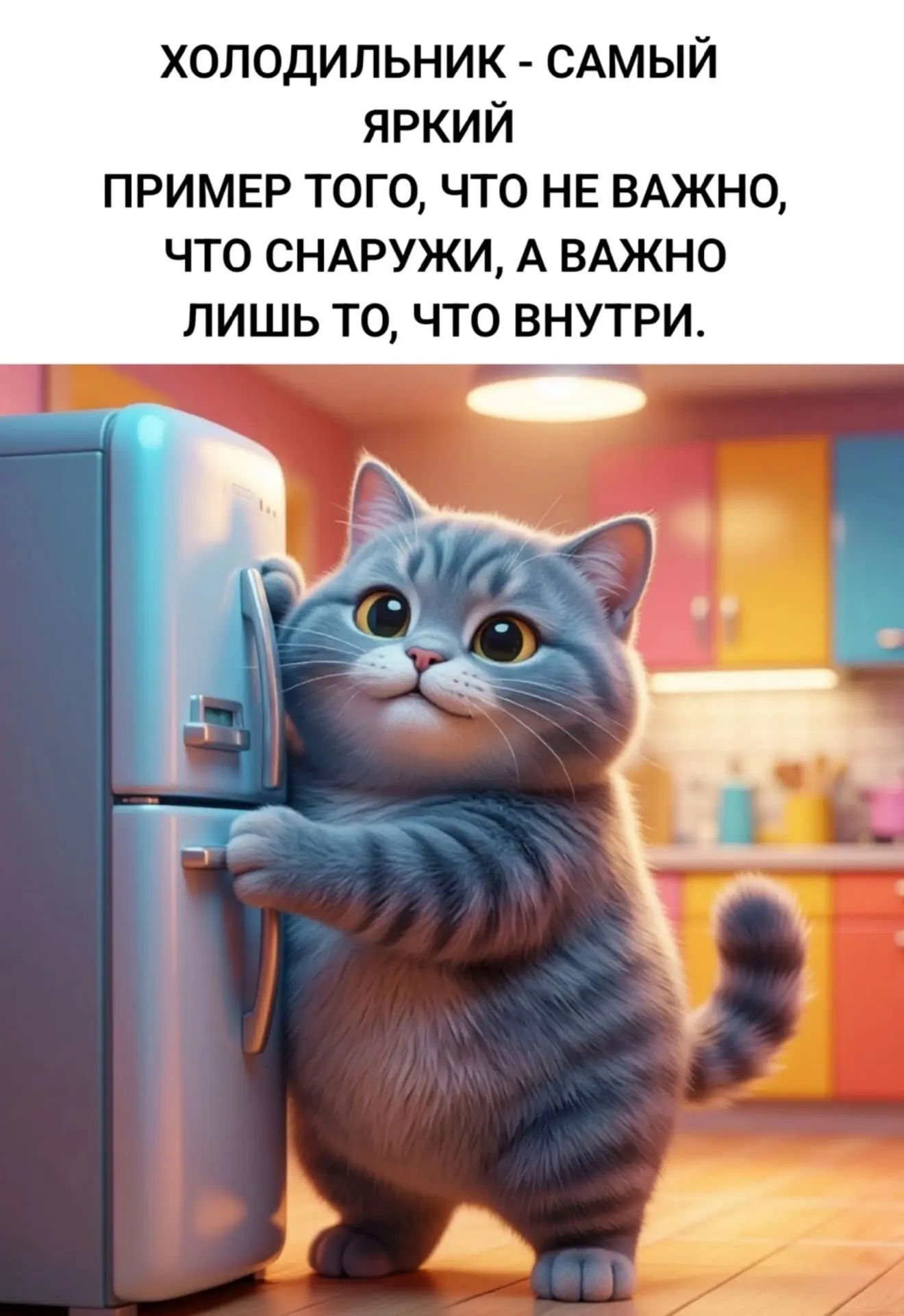 ХОЛОДИЛЬНИК - САМЫЙ ЯРКИЙ ПРИМЕР ТОГО, ЧТО НЕ ВАЖНО, ЧТО СНАРУЖИ, А ВАЖНО ЛИШЬ ТО, ЧТО ВНУТРИ.