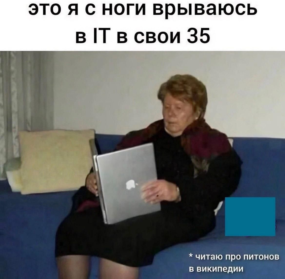 это я с ноги врываюсь в IT в свои 35 * читаю про питонов в википедии