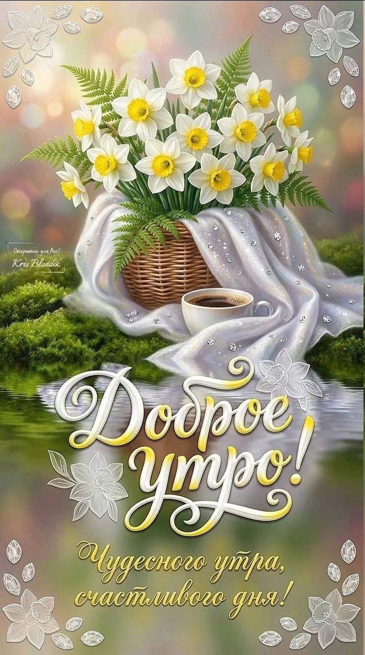 Открытки для Вас! Kris Blondik Доброе утро! Чудесного утра, счастливого дня!