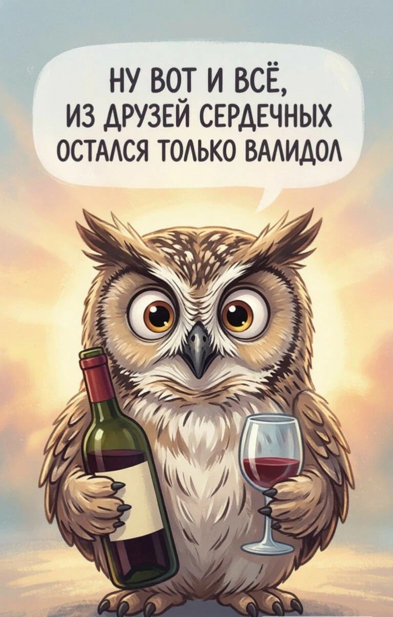 НУ ВОТ И ВСЁ, ИЗ ДРУЗЕЙ СЕРДЕЧНЫХ ОСТАЛСЯ ТОЛЬКО ВАЛИДОЛ