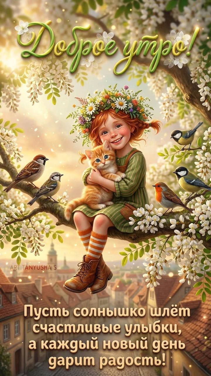 Доброе утро! Пусть солнышко шлёт счастливые улыбки, а каждый новый день дарит радость!