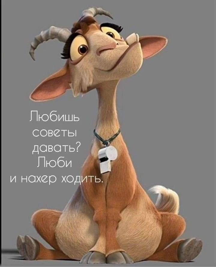 Любишь советы давать? Люби и нахер ходить.