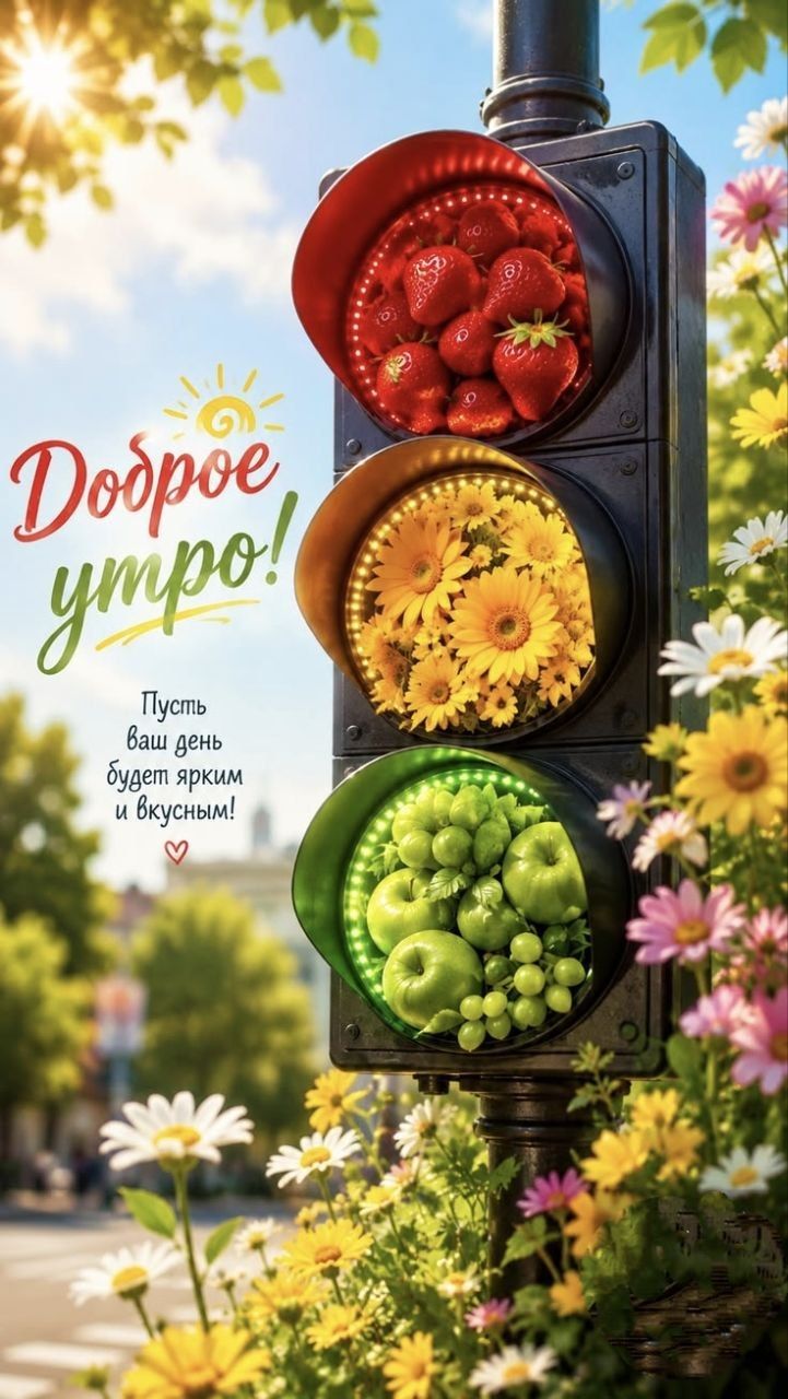Доброе утро! Пусть ваш день будет ярким и вкусным!
