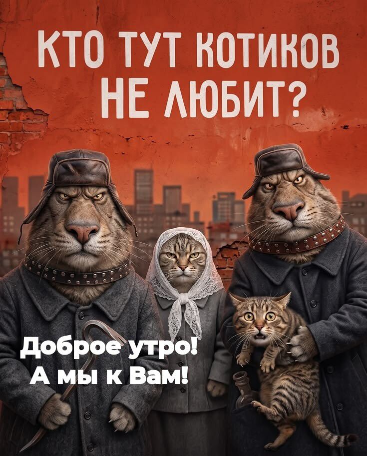 КТО ТУТ КОТИКОВ НЕ ЛЮБИТ? Доброе утро! А мы к Вам!