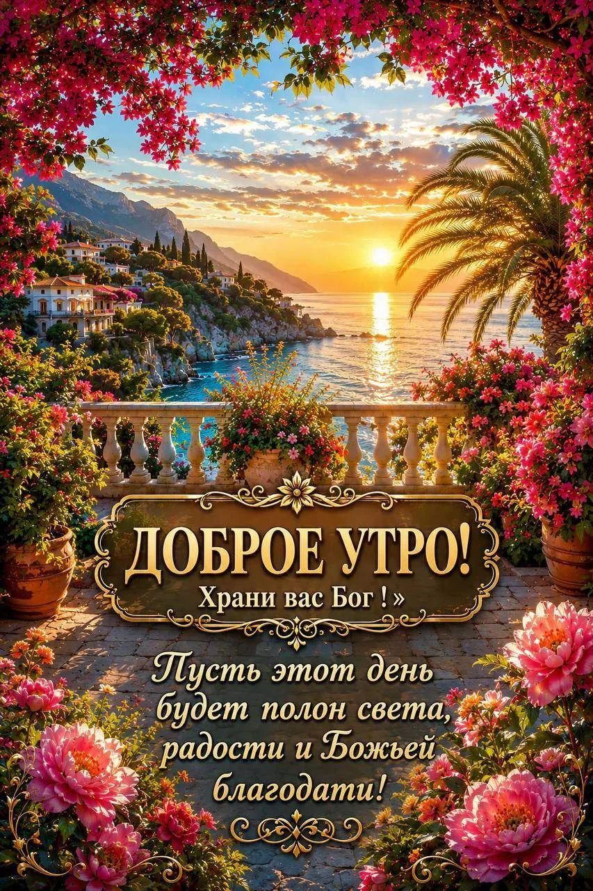 ДОБРОЕ УТРО! Храни вас Бог!» Пусть этот день будет полон света, радости и Божьей благодати!