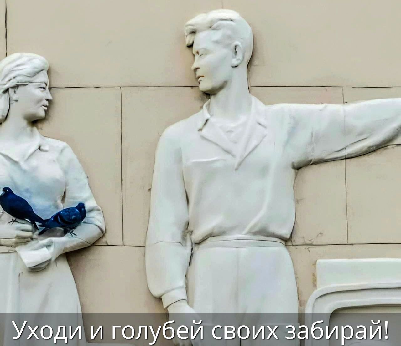 Уходи и голубей своих забирай!