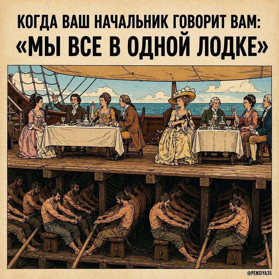 КОГДА ВАШ НАЧАЛЬНИК ГОВОРИТ ВАМ: «МЫ ВСЕ В ОДНОЙ ЛОДКЕ»