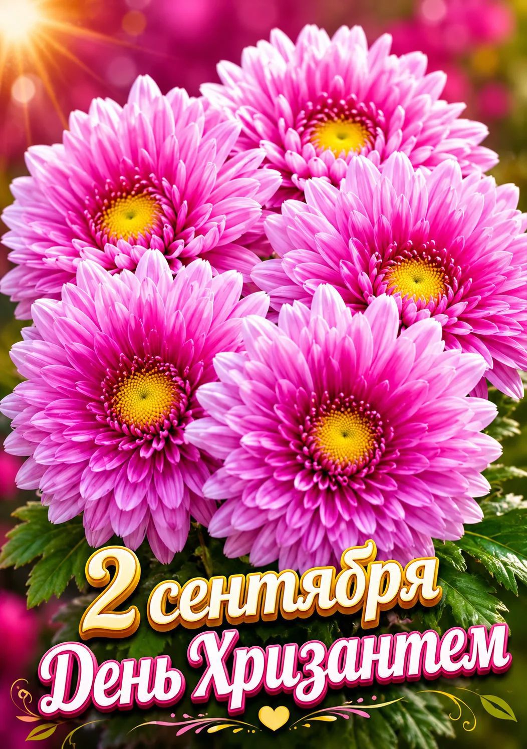 2 сентября День Хризантем