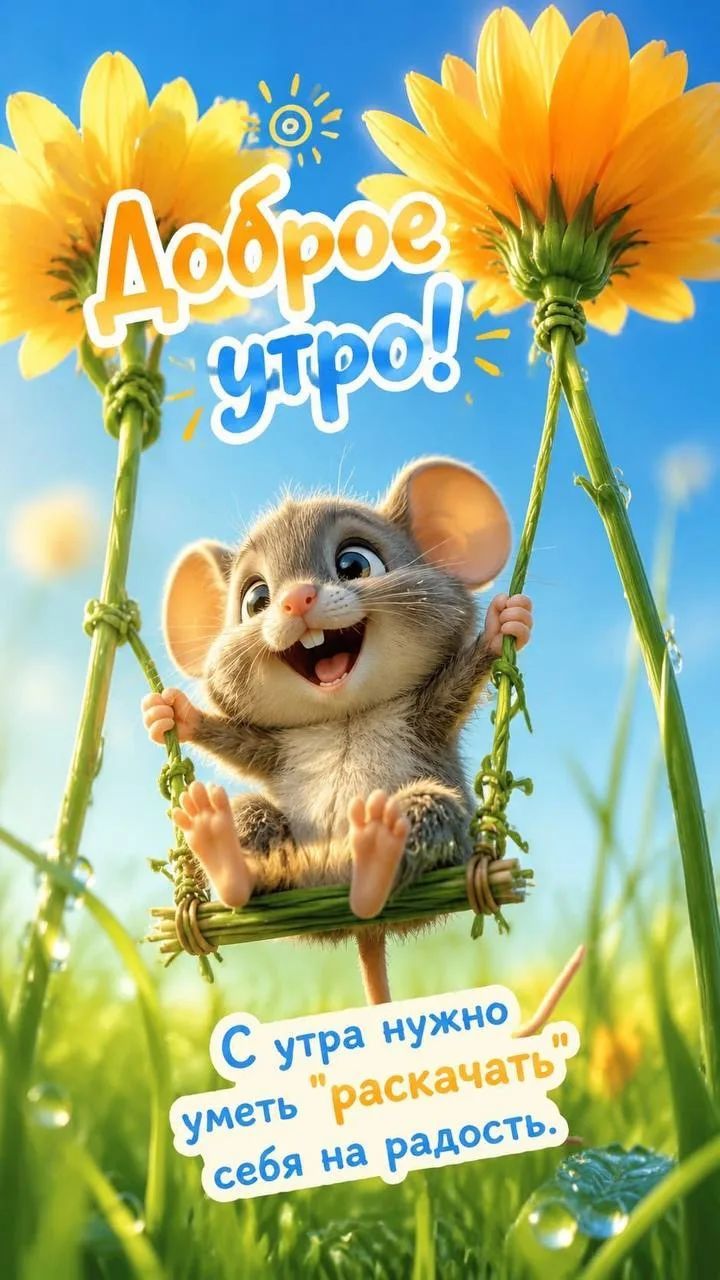 Доброе утро! С утра нужно уметь 