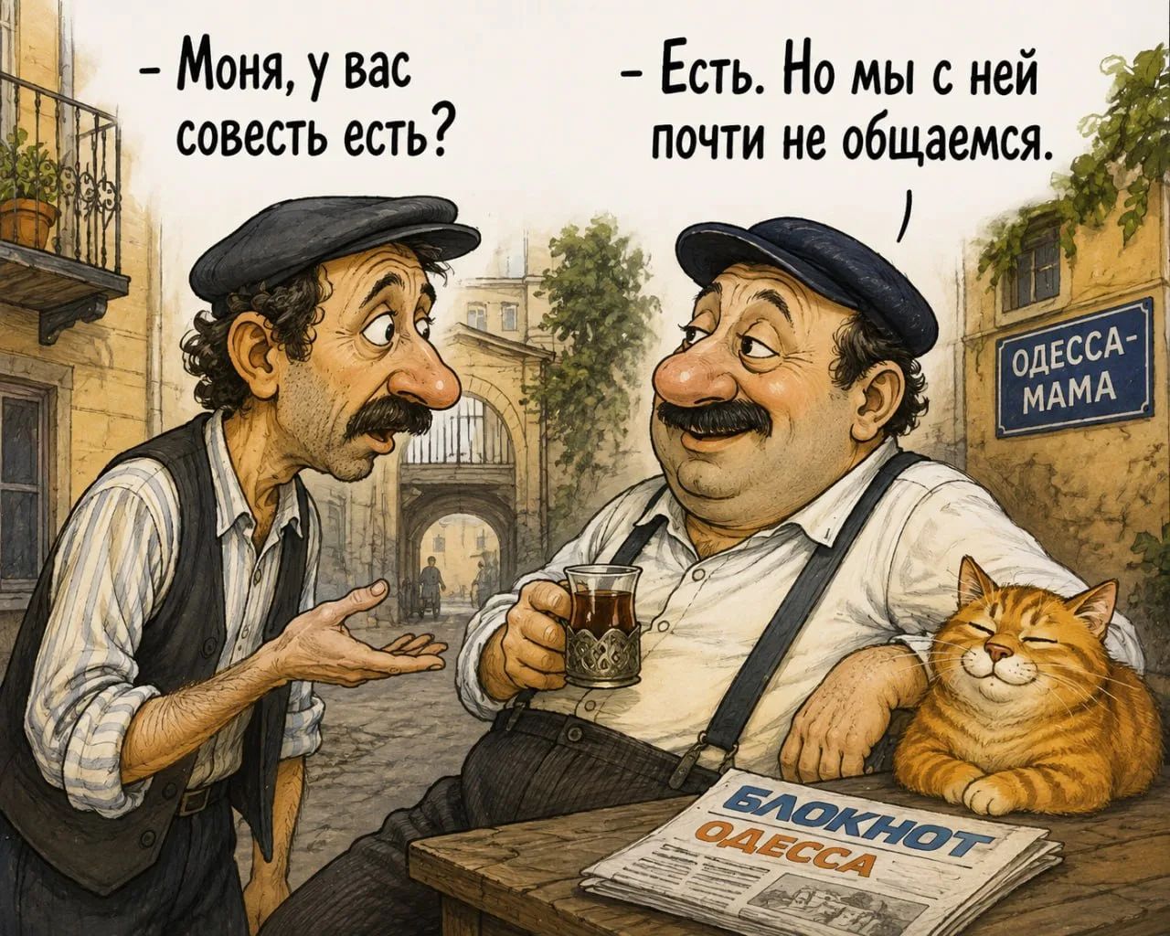 - Моня, у вас совесть есть? - Есть. Но мы с ней почти не общаемся.