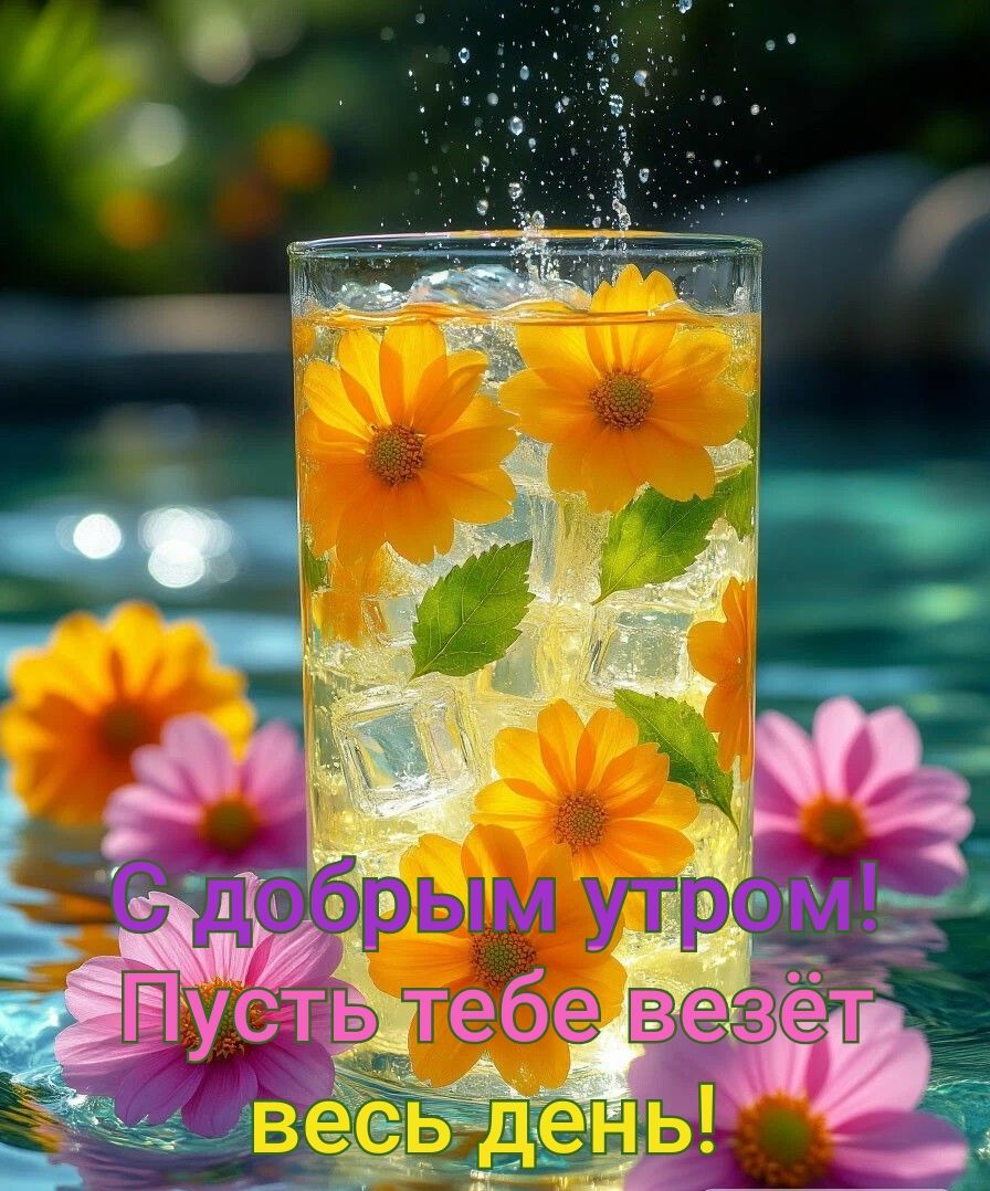 С добрым утром! Пусть тебе везёт весь день!