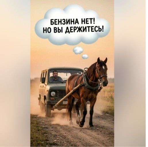БЕНЗИНА НЕТ! НО ВЫ ДЕРЖИТЕСЬ!