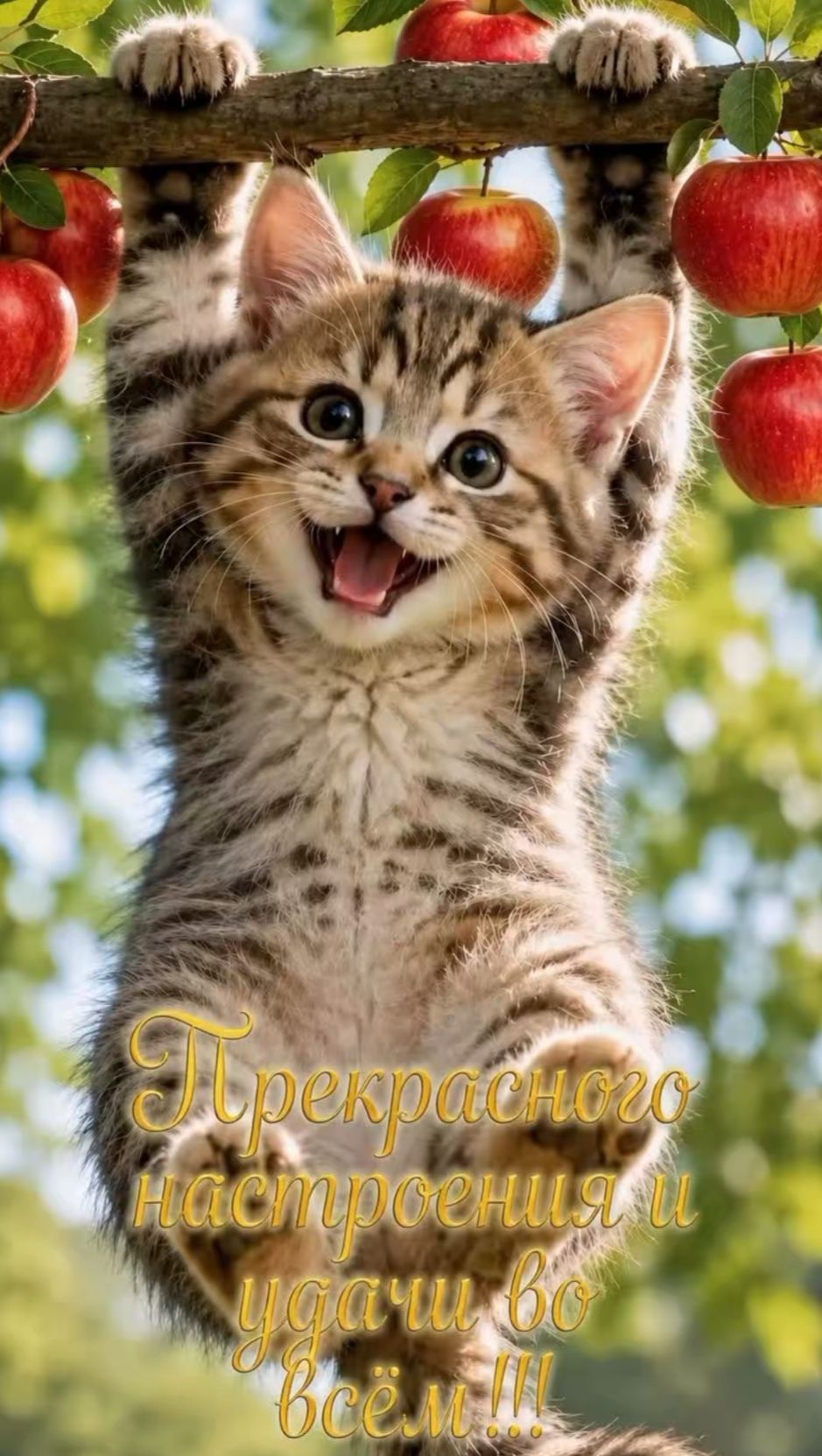 Прекрасного настроения и удачи во всём!