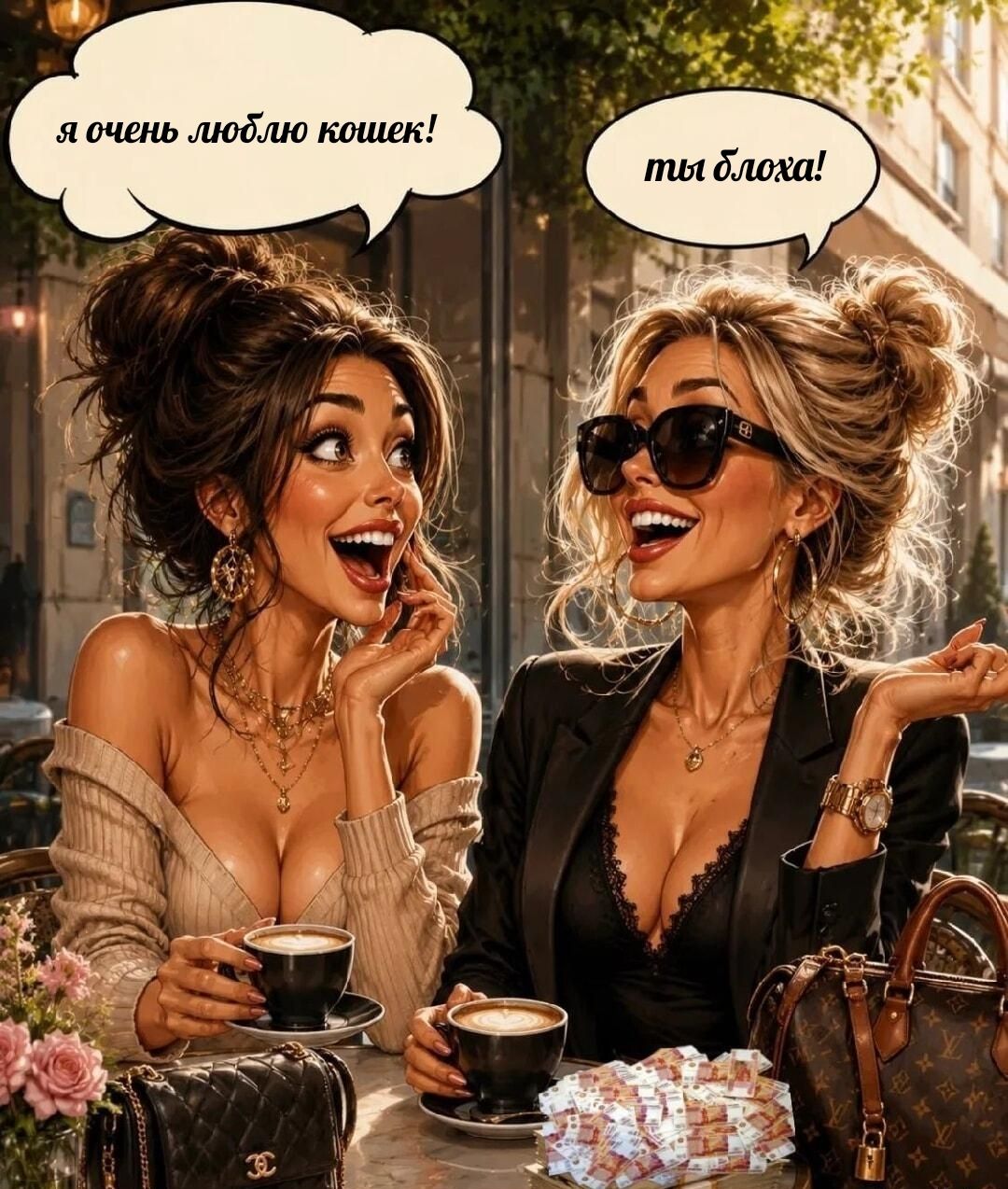Я очень люблю кошек! ты блоха!