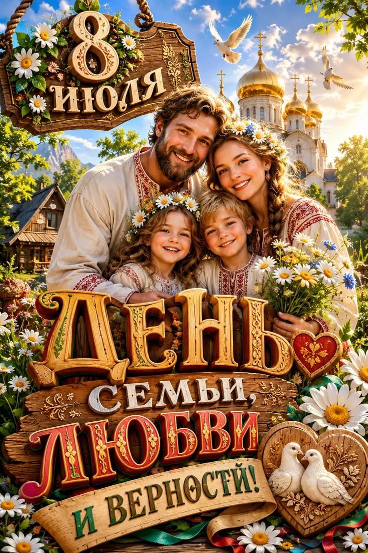 8 июля День семьи, любви и верности!