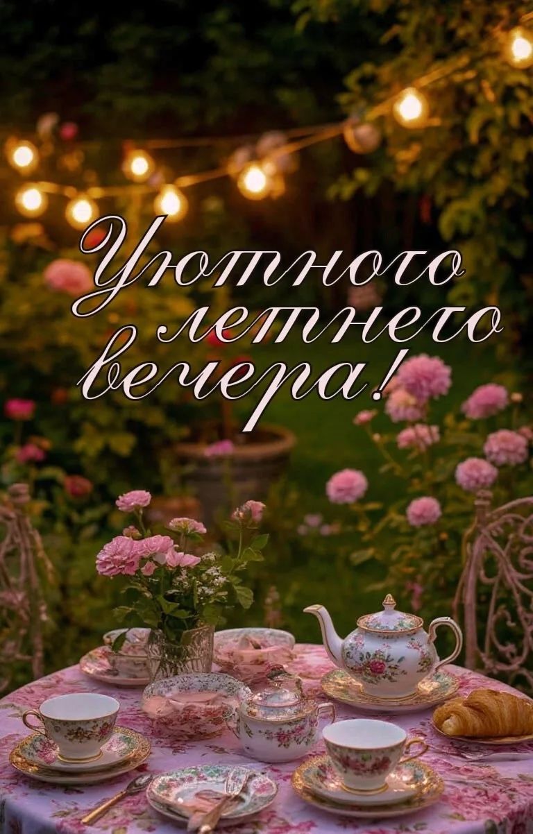 Уютного летнего вечера!