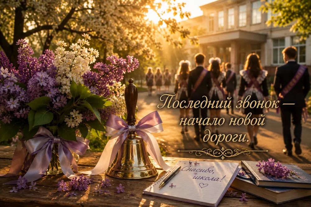 Последний звонок — начало новой дороги. Спасибо, школа!