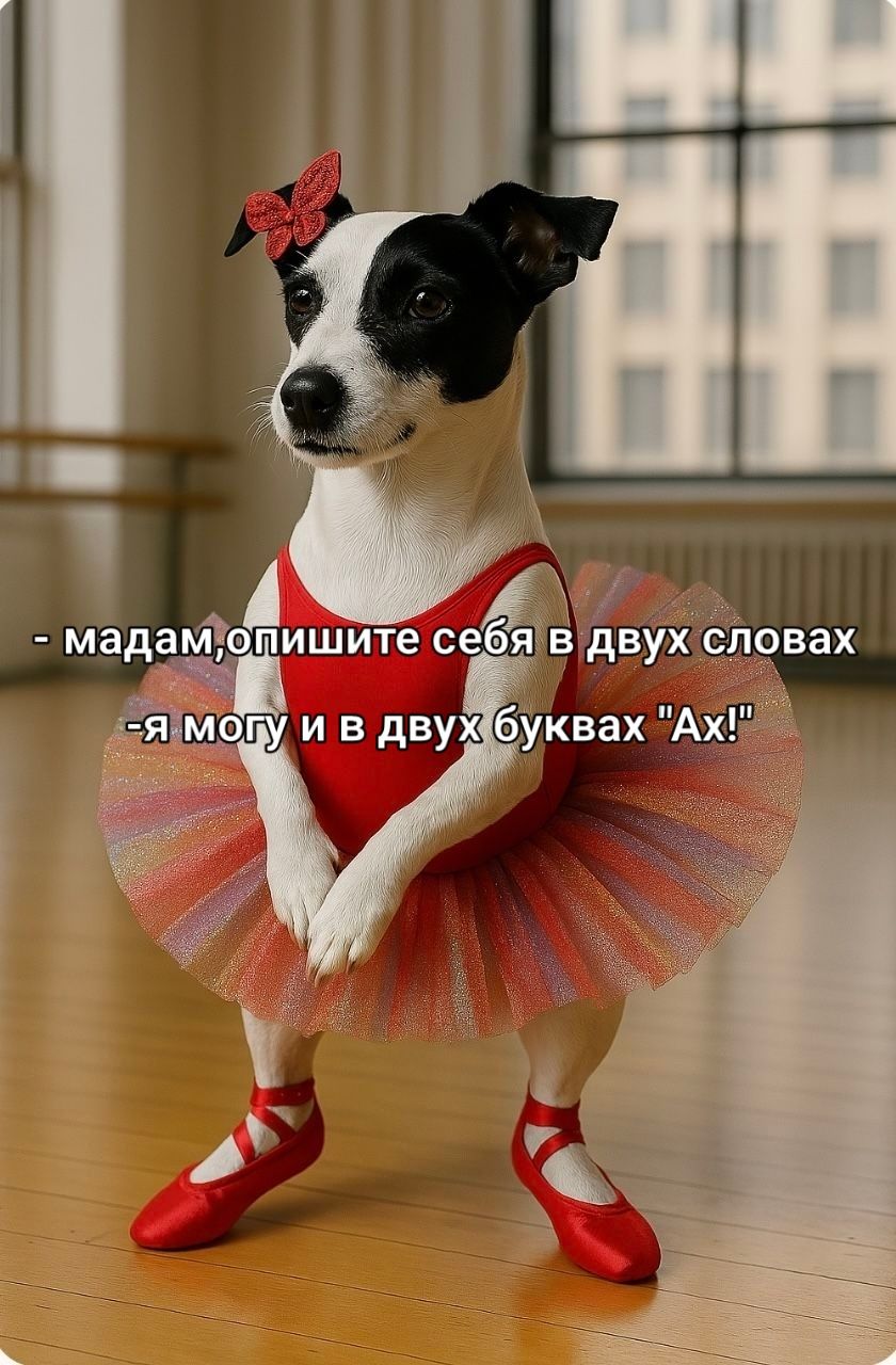 - мадам, опишите себя в двух словах
- я могу и в двух буквах 