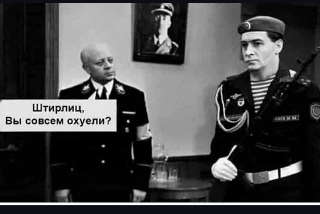 Штирлиц, Вы совсем охуели?