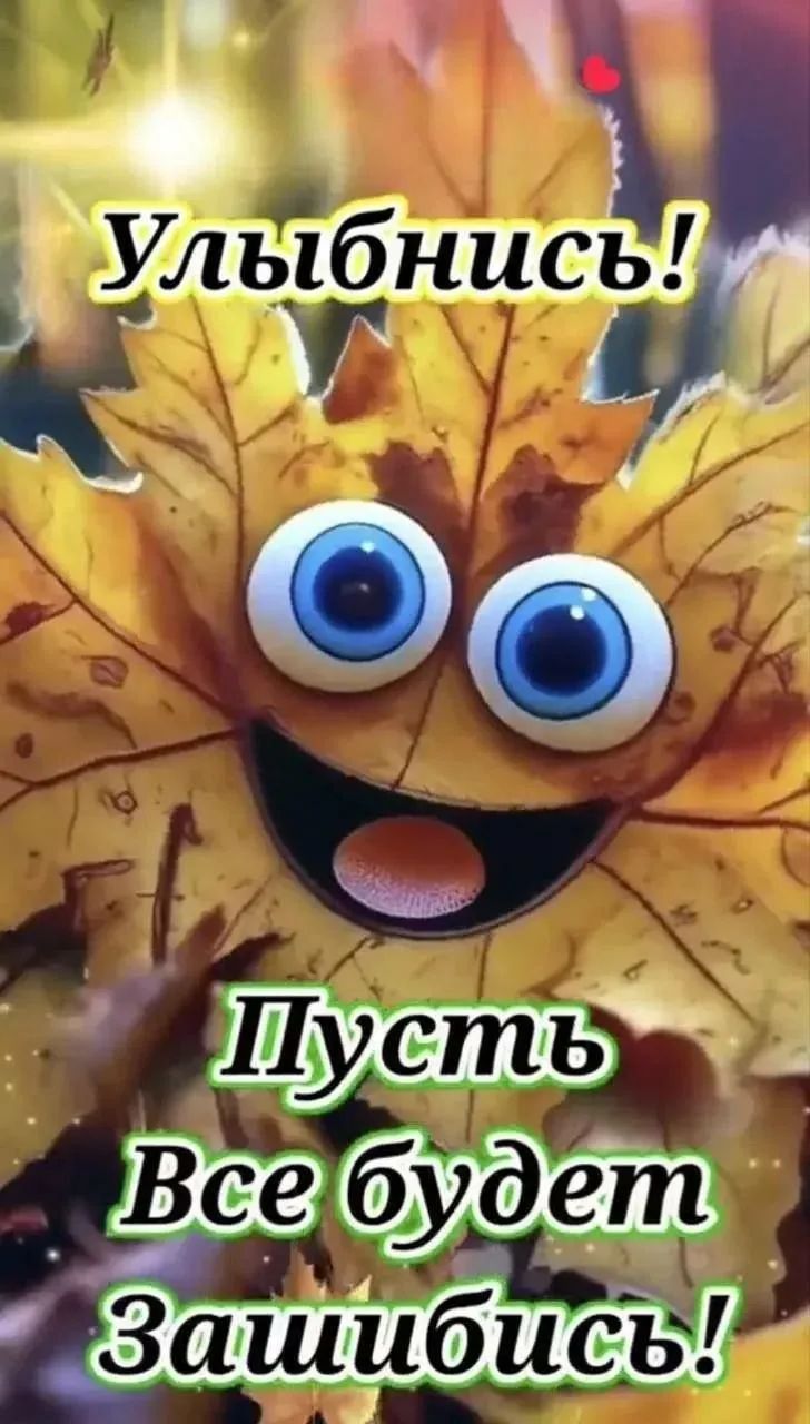 Улыбнись! Пусть все будет зашибись!