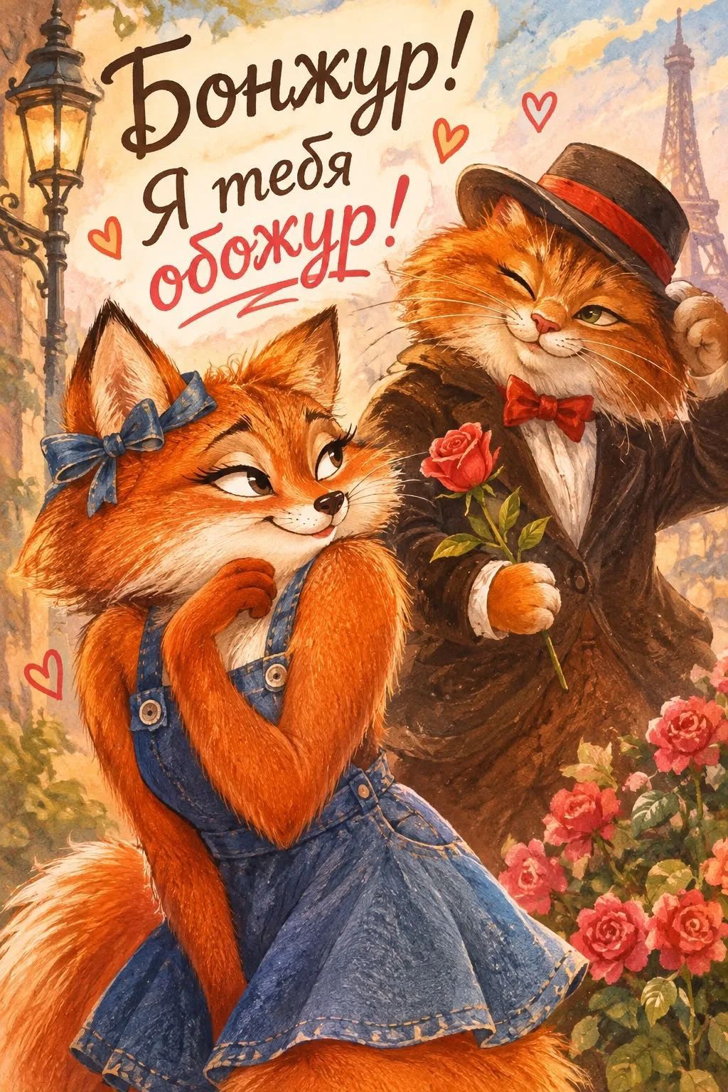 Бонжур! Я тебя обожур!