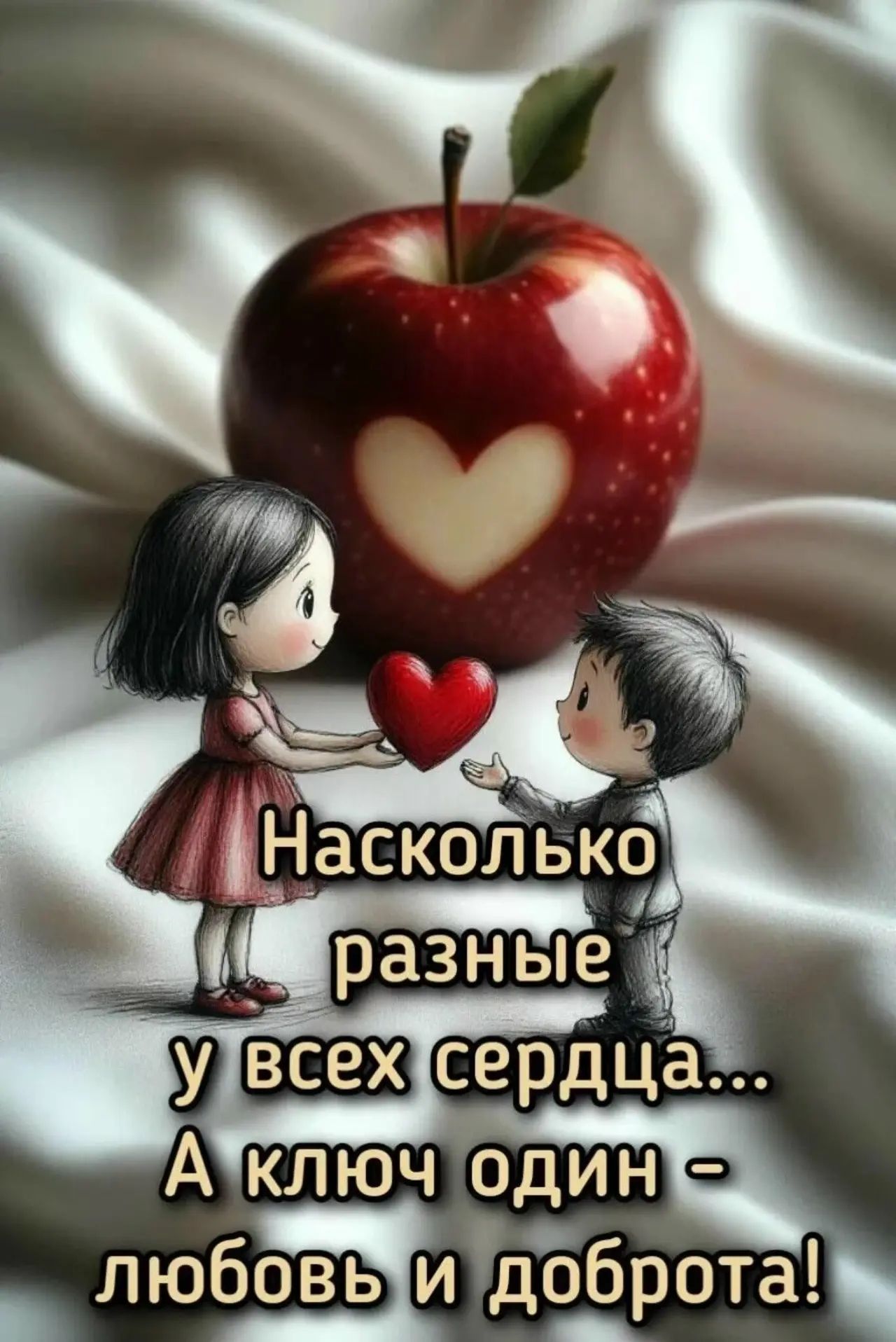 Насколько разные у всех сердца... А ключ один - любовь и доброта!