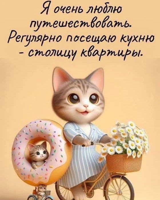 Я очень люблю путешествовать. Регулярно посещаю кухню - столицу квартиры.