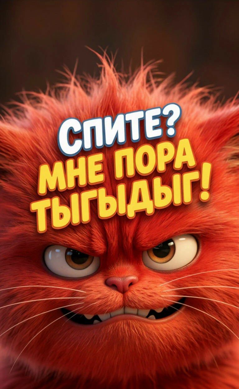 СПИТЕ? МНЕ ПОРА ТЫГЫДЫГ!