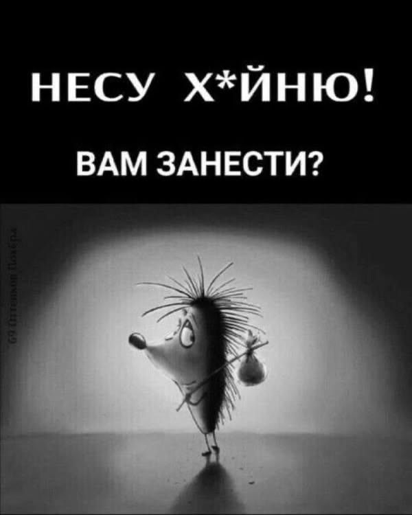 НЕСУ Х*ЙНЮ! ВАМ ЗАНЕСТИ?