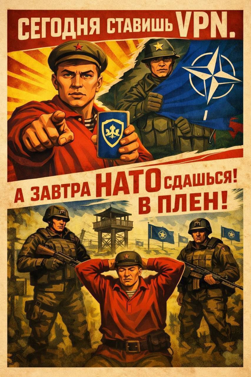 СЕГОДНЯ СТАВИШЬ VPN. А ЗАВТРА НАТО СДАШЬСЯ! В ПЛЕН!
