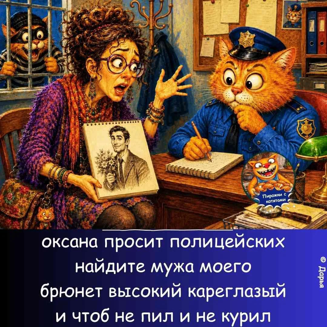 оксана просит полицейских найдите мужа моего брюнет высокий кареглазый и чтоб не пил и не курил