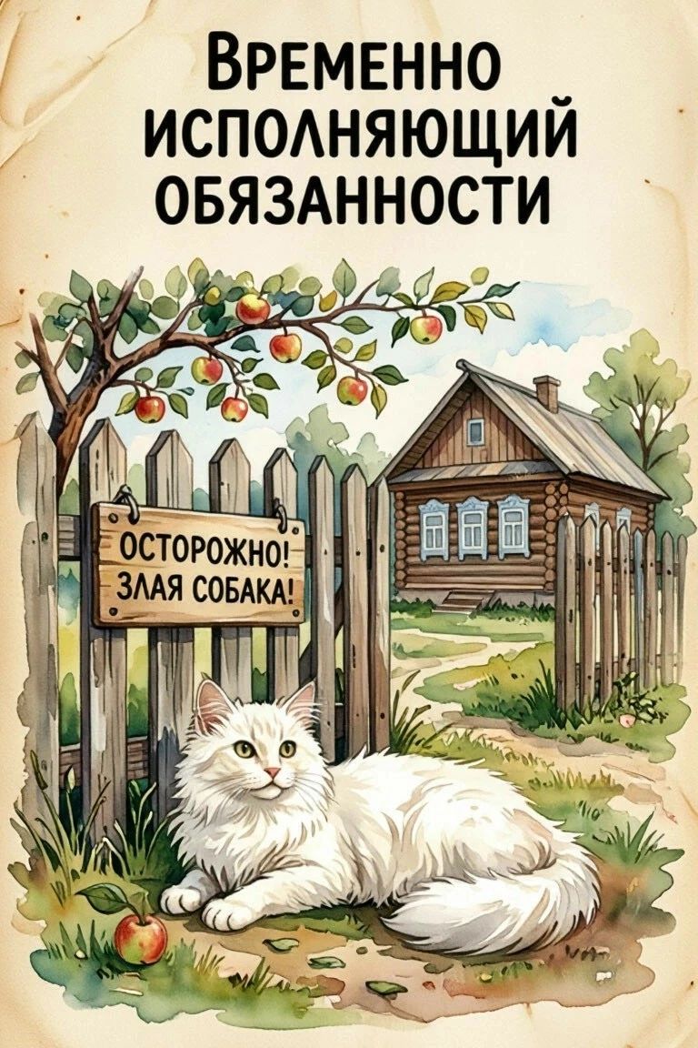 Временно исполняющий обязанности. Осторожно! Злая собака!