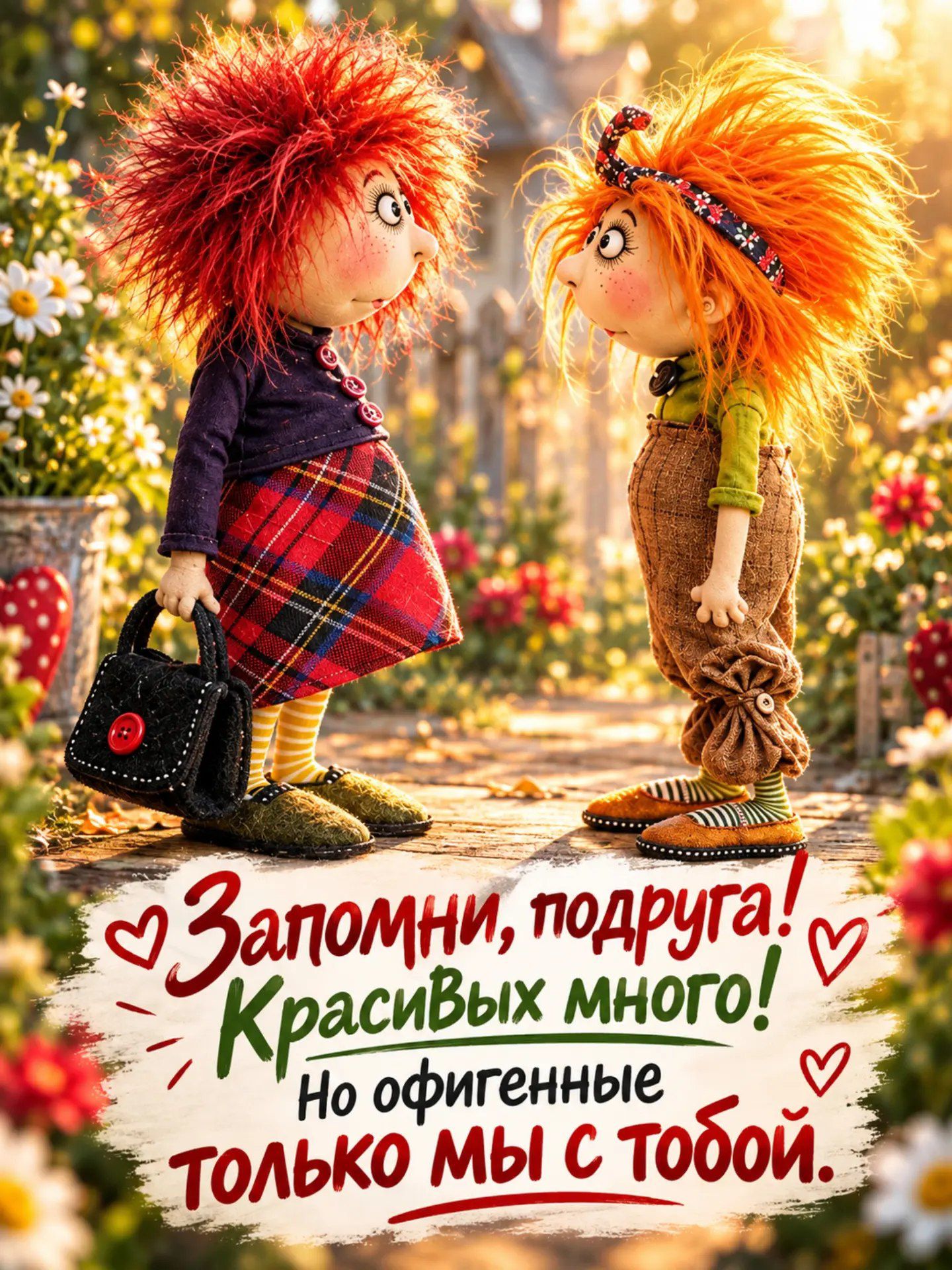Запомни, подруга! Красивых много! Но офигенные только мы с тобой.