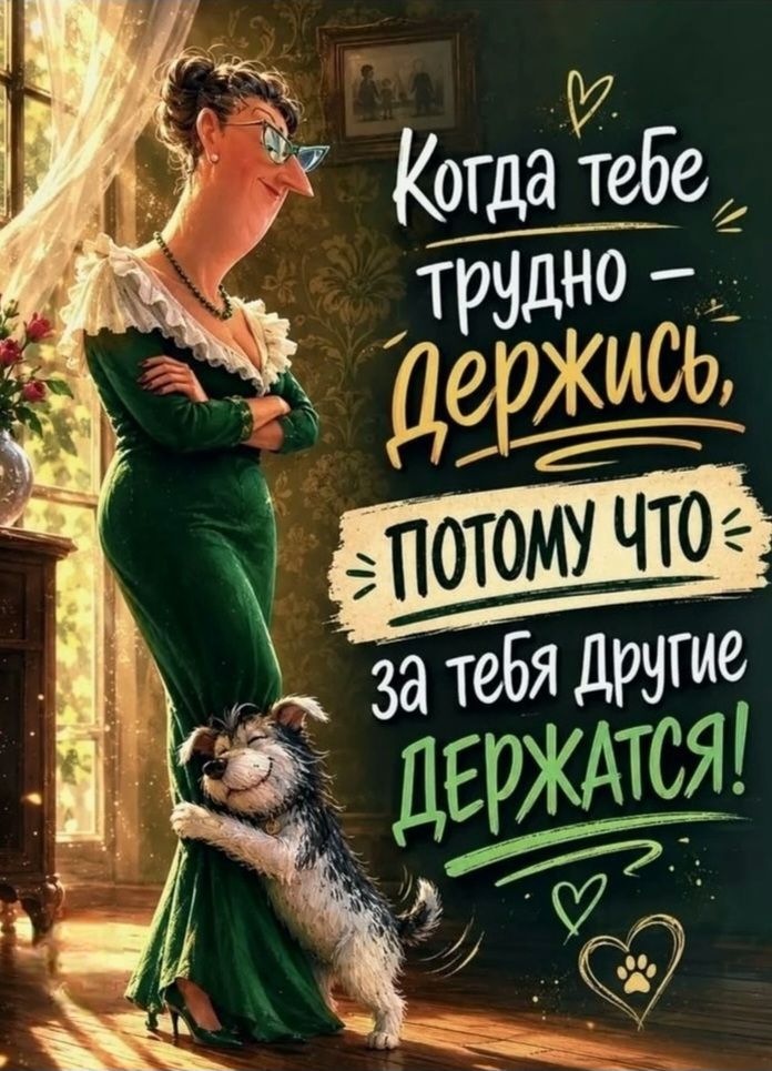 Когда тебе трудно — держись, потому что за тебя другие держатся!