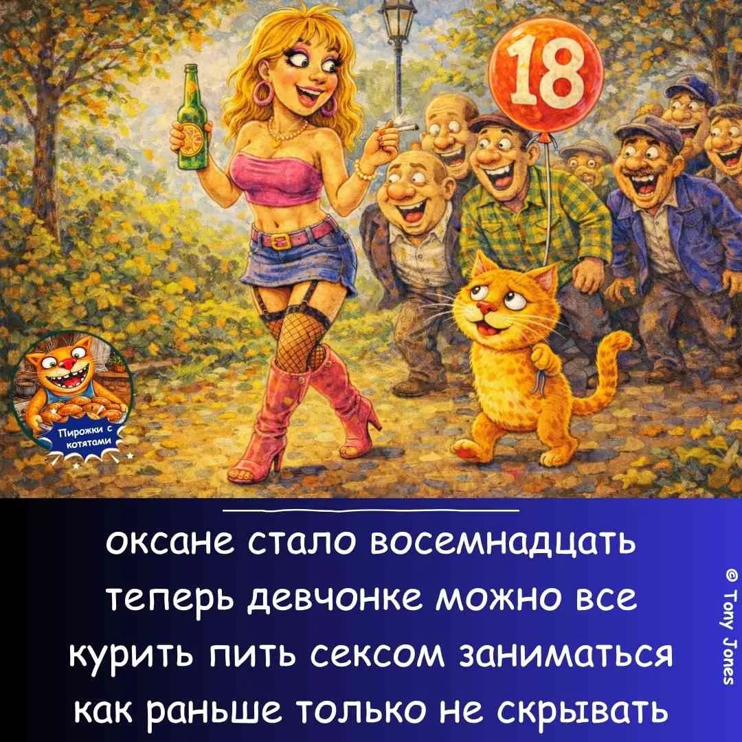 ОКСАНЕ СТАЛО ВОСЕМНАДЦАТЬ ТЕПЕРЬ ДЕВЧОНКЕ МОЖНО ВСЕ КУРИТЬ ПИТЬ СЕКСОМ ЗАНИМАТЬСЯ КАК РАНЬШЕ ТОЛЬКО НЕ СКРЫВАТЬ