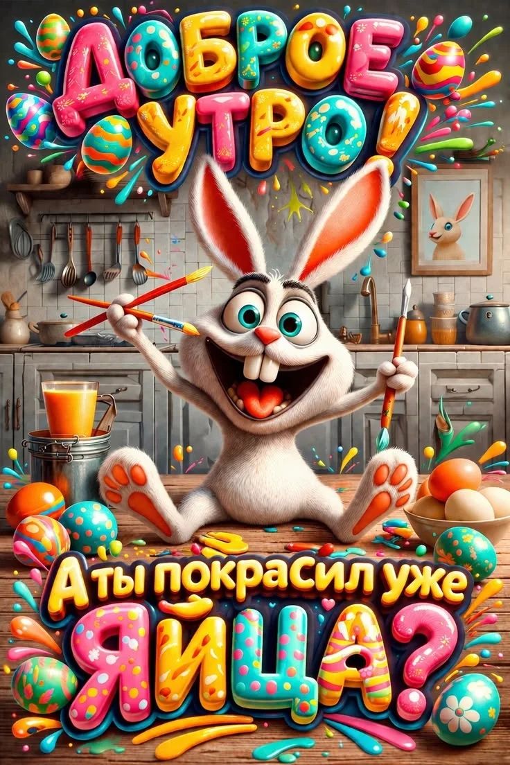 ДОБРОЕ УТРО! А ты покрасил уже ЯЙЦА?
