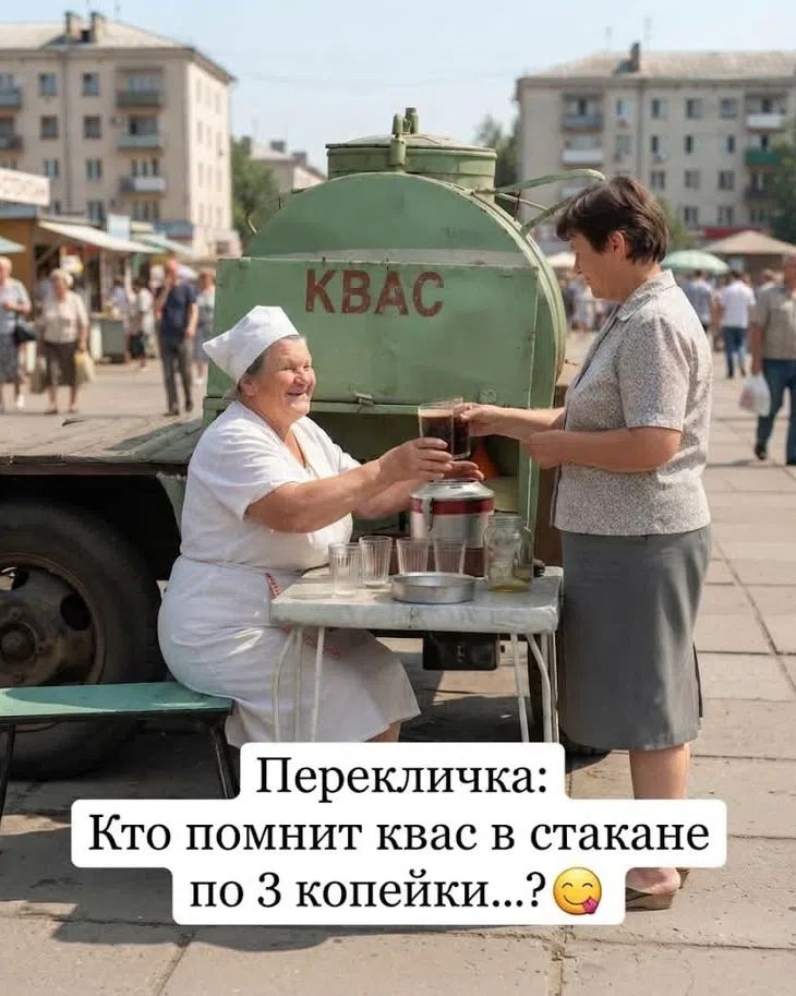 KBAC Перекличка: Кто помнит квас в стакане по 3 копейки...?
