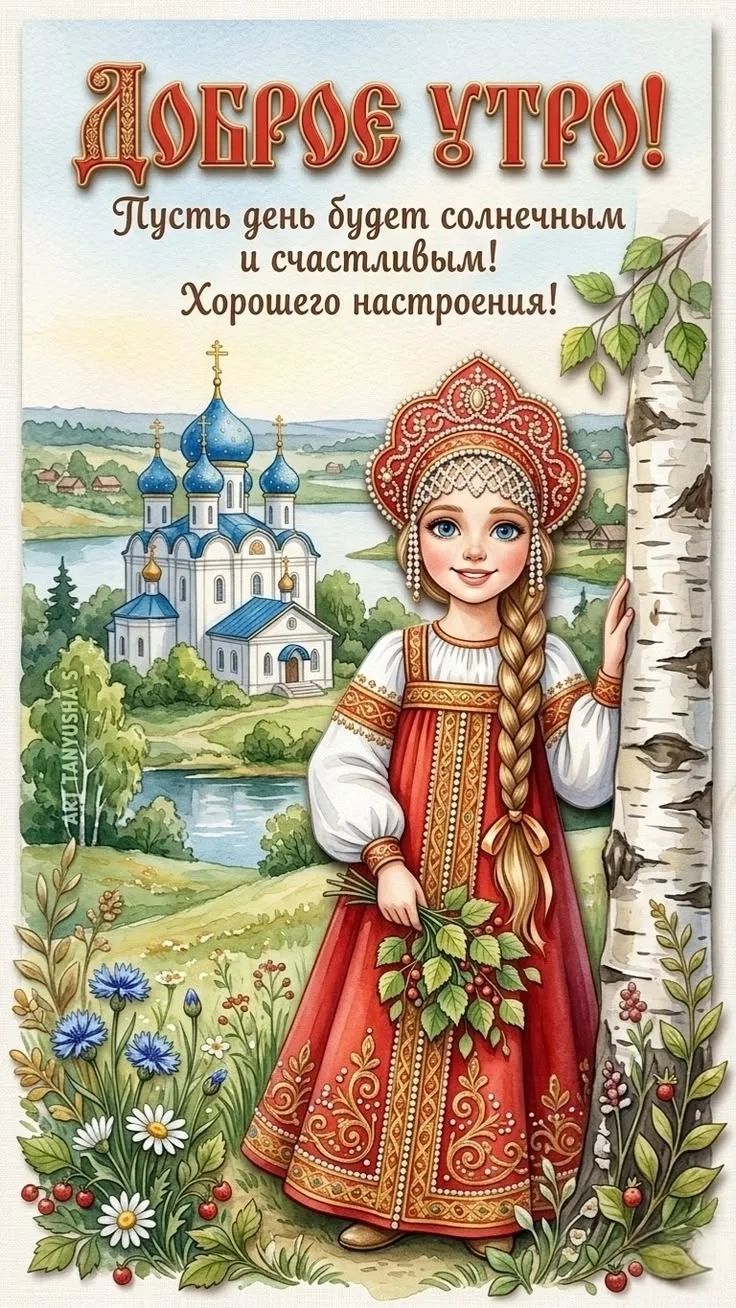 Доброе утро! Пусть день будет солнечным и счастливым! Хорошего настроения!