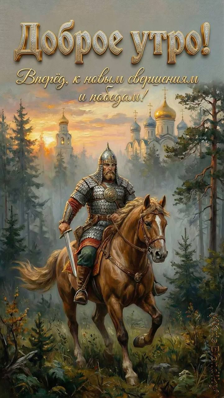Доброе утро! Вперёд, к новым свершениям и победам!