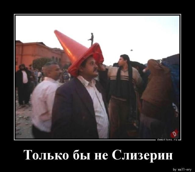 Только бы не Слизерин