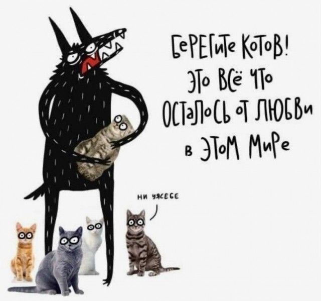 Берегите котов! Это всё что осталось от любви в этом мире. Ни уясебе