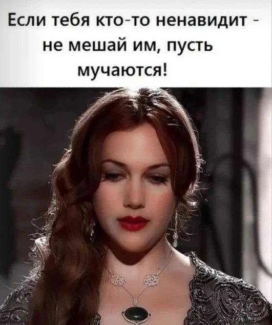 Если тебя кто-то ненавидит - не мешай им, пусть мучаются!
