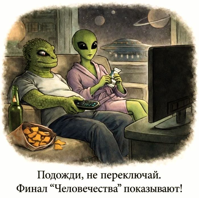 Подожди, не переключай. Финал «Человечества» показывают!