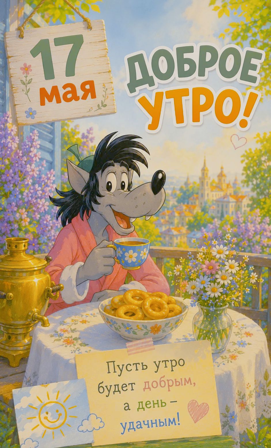 17 МАЯ ДОБРОЕ УТРО! Пусть утро будет добрым, а день – удачным!