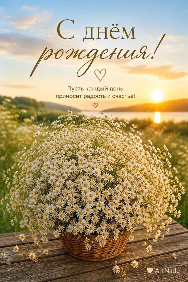 С днём рождения! Пусть каждый день приносит радость и счастье! ArtNade