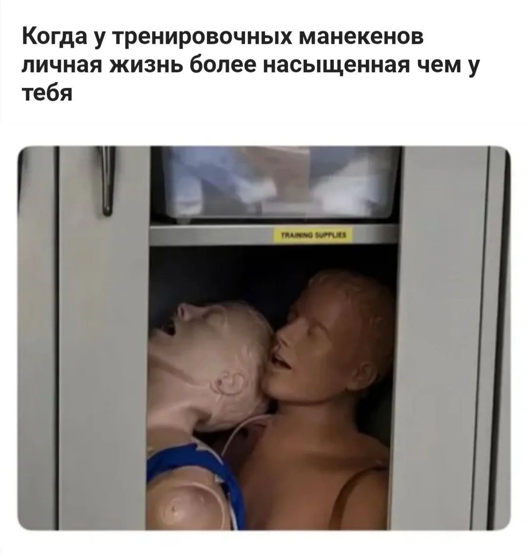 Когда у тренировочных манекенов личная жизнь более насыщенная чем у тебя