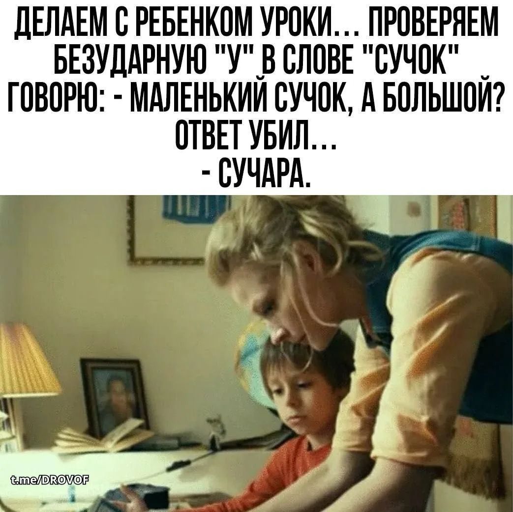 ДЕЛАЕМ С РЕБЕНКОМ УРОКИ... ПРОВЕРЯЕМ БЕЗУДАРНУЮ 