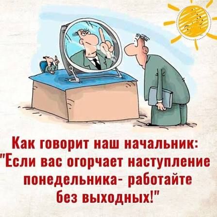 Как говорит наш начальник: 