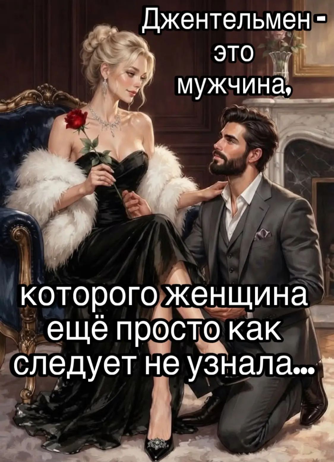 Джентльмен - это мужчина, которого женщина ещё просто как следует не узнала...
