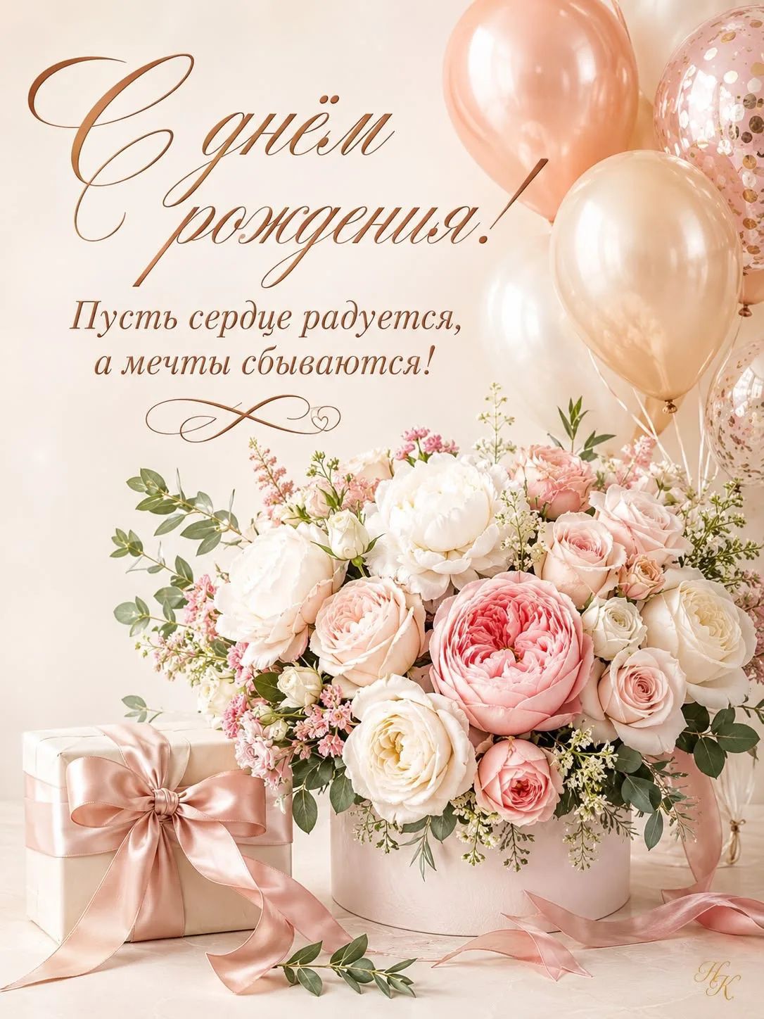С днем рождения! Пусть сердце радуется, а мечты сбываются!
